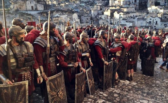 sul set di ben hur girato a matera