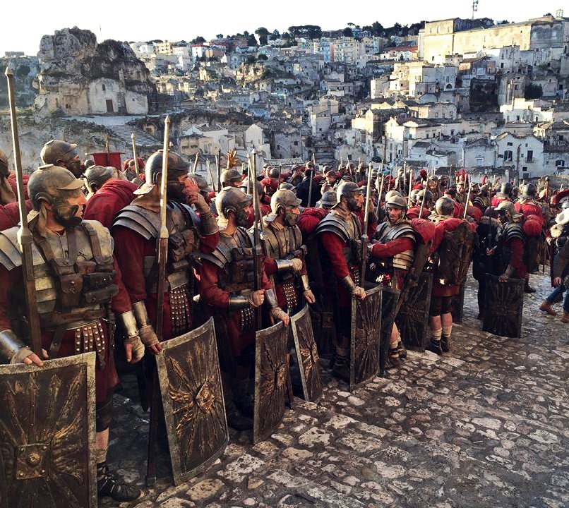 sul set di ben hur girato a matera