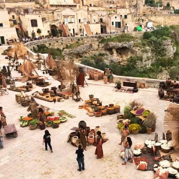 set del film girato a matera wonder woman