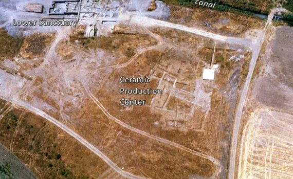 immagini dall'alto degli scavi in area santuario pantanello