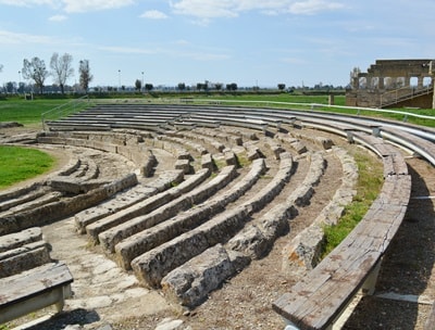 anfiteratro di metaponto vicino alle tavole palatine