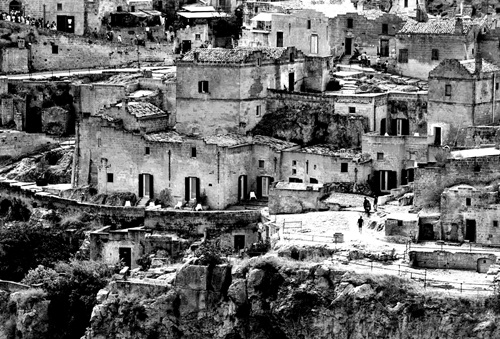 veduta del sasso caveoso matera