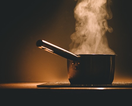 olio bollente frittura pettole