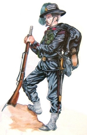 bersagliere a riposo