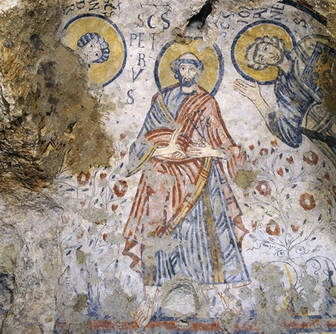 san pietro affresco rupestre