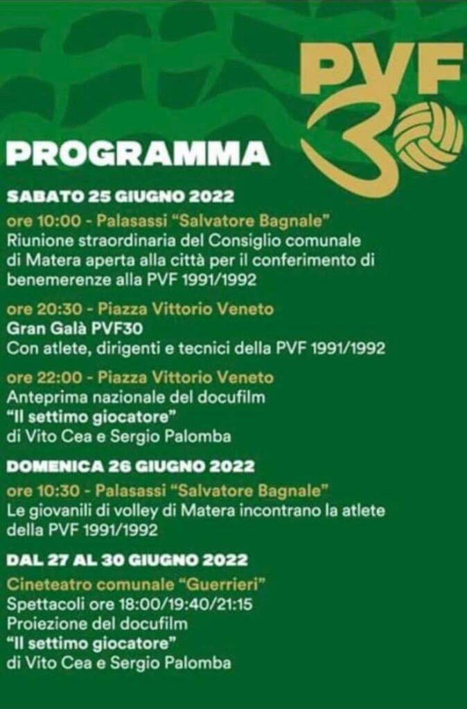 programma pvf matera 30