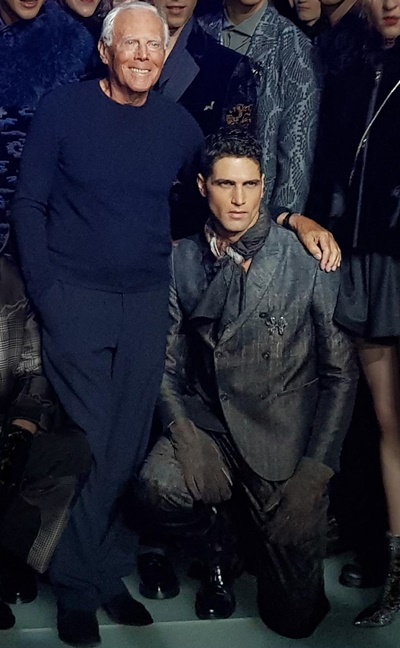 fabio mancini con giorgio armani