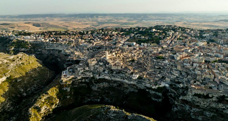 skyline matera dalla murgia