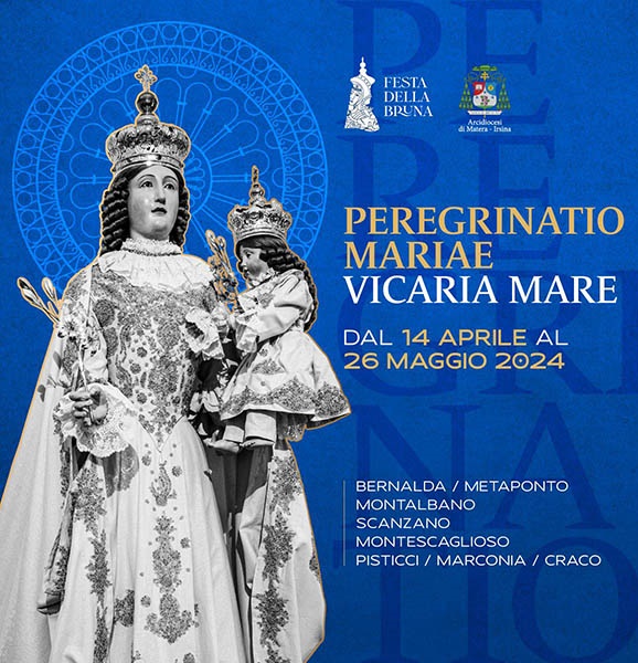 pellegrinaggio statua della madonna della bruna 