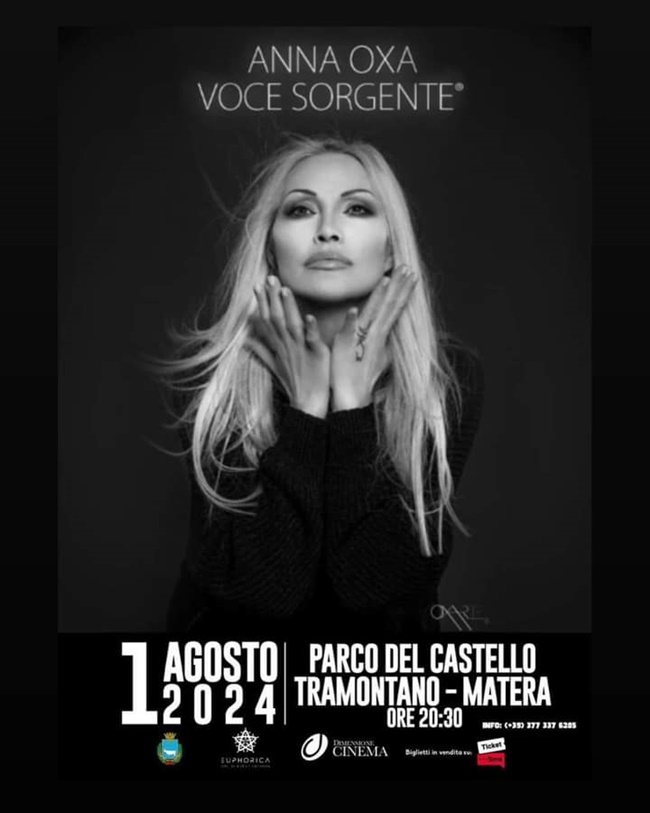 anna oxa a matera in concerto