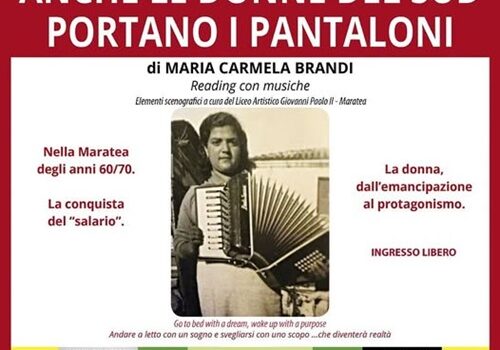 anche le donne del sud portano i pantaloni maratea