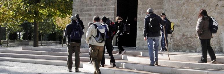 gruppo all'arrivo in santuario