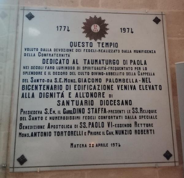 targa del santo