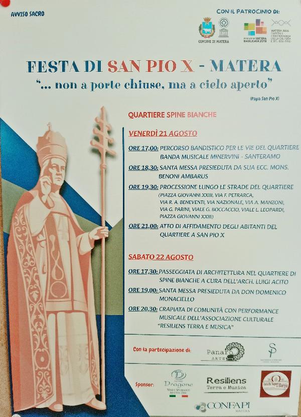 Festa di San Pio X Matera