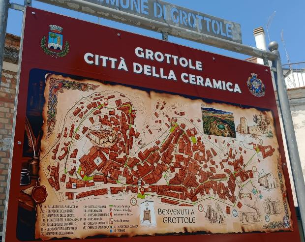 Mappa della città di Grottole in formato maxi