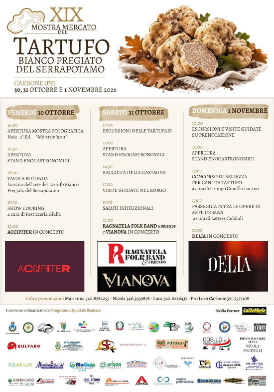sagra del tartufo bianco in basilicata