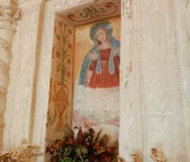 dippinto della madonna di picciano nella chiesa annunziatella